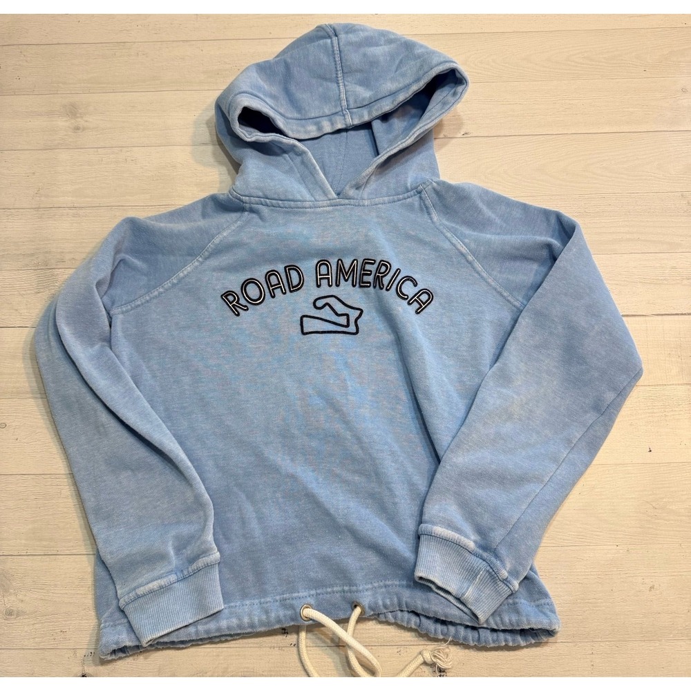 Blue 84 Road America women's blue hooded sweatshirt size medium‎